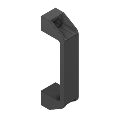 MODULAR SOLUTIONS 120 GRAY NYLON PULL HANDLE&lt;BR&gt;STAINLESS STEEL HARDWARE 26MM X 137MM X 41MM